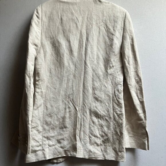 Vroom & Dreesmann Linen Rayon Blend 2 button blazer jacket Sz 36/ M - Picture 2 of 12